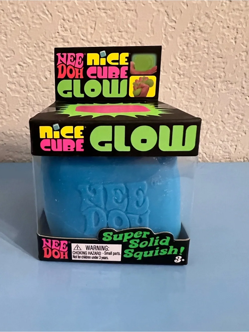 Authentic NeeDoh Nice Cube Glow — Blue💙💙💙